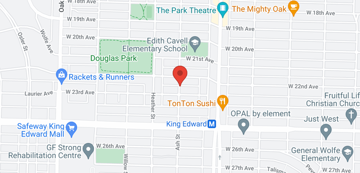 map of 605 W 23RD AVENUE
